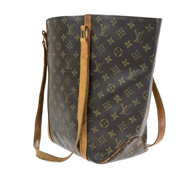 LOUIS VUITTON Sac Shopping Shoulder Tote Bag Monogram Leather - Picture 15 of 16
